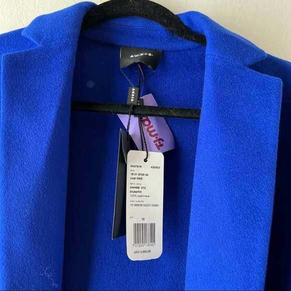 Akris 100% Cashmere Mae Coat in Blueprint NWT - Picture 4 of 6